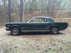 1966 Ford Mustang (Green/Tan (Original Mustangs on leather seats))