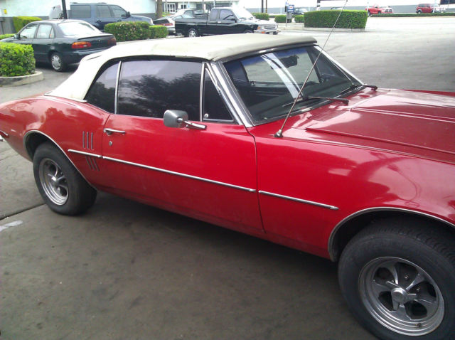 1967 Pontiac Firebird (RED/BLACK)