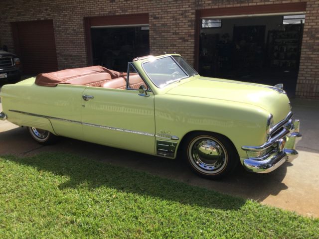 1950 Ford Convertible RestoMod (Yellow basecoat/clearcoat PPG/Spice Tan leather)