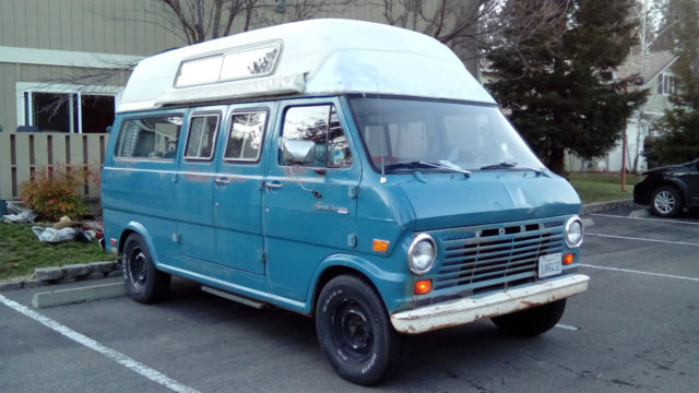 1969 Ford E-Series Van (Blue/Blue)